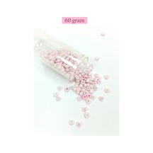 Dökme Cam Kum Boncuk Büyük Boy 6/0 4 Mm - 60 Gram - Toz Pembe - Bnc113