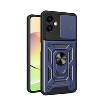 Samsung Uyumlu  Galaxy A07 4g Pars Lens Yüzüklü Silikon - Lacivert 0.2M-Çok Renkli
