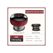Gateesat Kırmızı Elektrikli Vakup Makinesi Usb-c Şarjlı 800mah Taşınabilir Vücut Masaj Aleti Kırmızı
