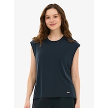 Skechers S2610047-3817 W Soft Touch Loose Fit Kadın T-shirt Siyah