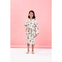 Özdilek Minnie Mouse Colours Disney Lisanslı Kapüşonlu Çocuk Bornozu 5/6 Yaş Karışık