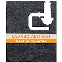 Beylini Lavabo Altı Matı Sıvı Geçirmez Kaymaz Taban 60x76 Cm