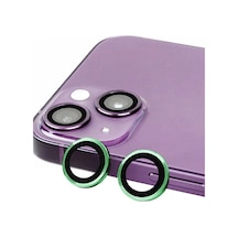 Mey İthalat İphone 15 Plus Raze Metal Kamera Lens - Yeşil Diğer