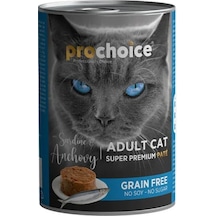 Prochoice Sardalyalı ve Hamsili Pate Konserve Yetişkin Kedi Maması 400 G