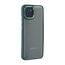 Newface Samsung Galaxy A03 Kılıf Dora Kapak - Haki Yeşil