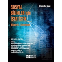 Pegem Akademi Yayıncılık - Sosyal Bilimler İçin İstatistik