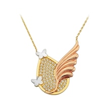 Altın Kanatlı Damla Kolye 80166772