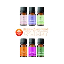 Efsane Çiçek Özleri Esansiyel Koku Yağı Buhurdanlık Yağı Difüzör Esansı 6'lı Set 6x10ml Karışık