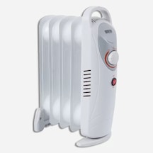 Mini 600 W 5 Dilim Elektrikli Termostatlı Radyatör Beyaz