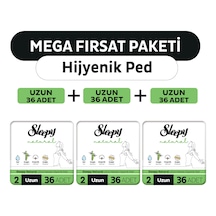 Sleepy Natural Ultra Hassas Hijyenik Ped Mega Fırsat Paketi Uzun 108 Adet