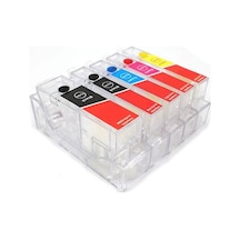 Cescesor  Canon PGI-520 CLI-521 Uyumlu Kolay Dolan Kartuş 5 Renk
