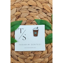 Rozet Takı Aksesuar Kahve Starbuck Coffee Java Chip Chocolate Çok Renkli
