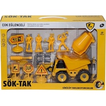 Can-Em Sök Tak İş Makineleri Seti Cnm15 Çok Renkli