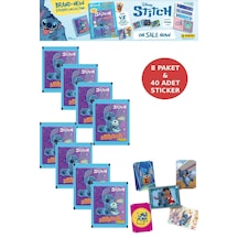 8 Paket Stitch Panini Süper Scrapbook Çıkartma 40 Adet Sticker