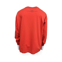 Vigoss Vıgoss Actıon Baskılı Erkek Oversıze Sweat 62680-30005 Kırmızı