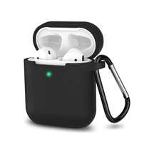 Airpods 1/2. Nesil İle Uyumlu İnce Ve Hafif Silikon Kılıf, Yumuşak Esnek Tasarım, Anahtarlıklı, Kablolu Ve Kablosuz Şarj Uyumlu, Günlük Kullanım Aksesuarı Siyan A1523 A1722 A1602 A2031 A2032