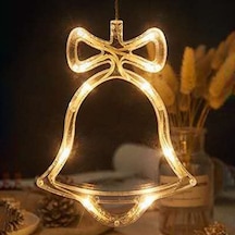 Mufunye Asılı Peri Led'leri Işık Zinciri Perde Lambası Sabit Parlak Modlar Zil Tasarımı Ip42 Suya Da