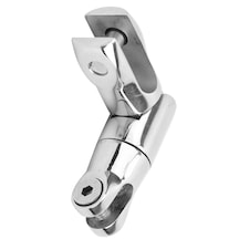 Tekne Çapa Fırdöndüsü. 6-8mm. Mafsallı Çift Haraketli. Paslanmaz