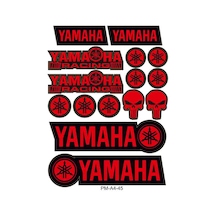 Yamaha Motosiklet Çoklu Sticker Seti 01