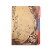 Ydk2 Tarihsiz Çizgili Defter Yedek, 4 Delikli, Halkalı, Organizer Ajanda İçi, 15x21,5 Cm., Ivor Çok Renkli