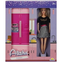 3709 Alisha Mutfak Oyun Seti Buzdolabı/Lavabo/Çamaşır Makinesi