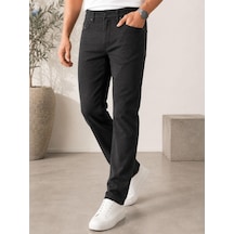 Classics Men Captiva Regular Fit Likralı Erkek Desen Jean Pantolon 7733 Siyah