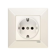 Viko Meridian Krem Topraklı Priz Diğer