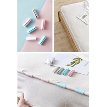 12 Adet Yorgan Kılıfı Ve Çarşaf Sabitleyici Kaydırmaz Nevresim Ör Çok Renkli