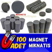 100 Adet Yuvarlak Mıknatıs Çok Amaçlı Süsleme Mıknatıs 1.4 CM 3 MM