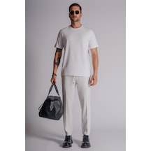 Braccas Erkek Yandan Cepli Beli Lastikli Slim Fit Chino Pantolon Açık Gri AÇIK GRİ Açık Gri