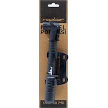 Raptor Hp-2 Standart Mini El Pompası Göstergesiz Yüksek Basınç Bisiklet Pompası Siyah Renk