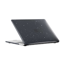 Macbook Uyumlu 13.3' Pro 2022 M2 A2338 Kılıf Simli Ön Arka Kapak 001