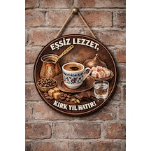 Mayeka Cafe Restoran İçin Türk Kahvesi Kahve Duvar Kapı Tablo Süsü Ahşap Askılı Pano Tabela No 29
