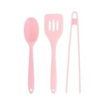 Tantitoni Silikon Açık Pembe 3'lü Servis Seti Soft Çok Renkli