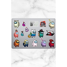 Ms Major Selection Among Us Temalı Defter Ajanda Planner Bullet Journal Laptop Notebook Tablet Sticker Seti 16 Adet Abanoz