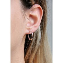 Argentum Concept - Gümüş 13 Mm Halka Küpe - K094301