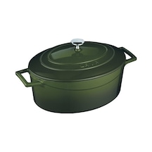 Lava Oval Tencere - Çap(Ø) 21*27 Cm. Yeşil