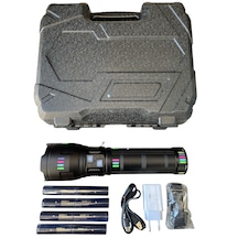 Ws-1150 Uzun Menzilli El Feneri 60watt 5500 Lümen Siyah