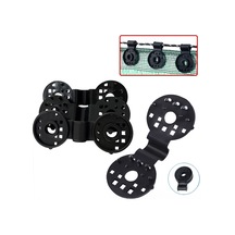 Sones 50 Adet / Paket Güneşlik Ağ Klipsi Bahçe Sera Ağ Gölgelik Kumaş Bağlantı Elemanı Siyah