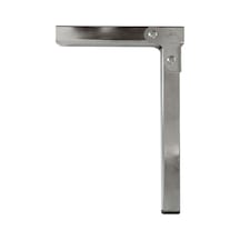 Badem10 Sofra Ayağı 22 Cm Metal Katlanır Siyah Taban Yer Sofrası Sini Altı Mobilya Ayak Sehpa Masa 6395751