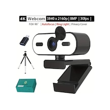 Dashanshop Exhqdr Q9-4k Usb Webcam 8mp 90 Geniş Açı Otomatik Odaklama Type-c