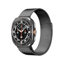 Samsung İle Uyumlu Galaxy Watch 7 Ultra 47mm İçin Milano Loop Metal Hasırlı Kordon Manyetik Yapılı Hafif Tasarımlı Bileğe Göre Ayarlanabilen Deformasyona Dayanıklı Paslanmaz Kayış Çok Renkli