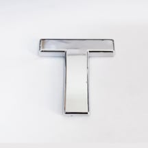 Cemax T Harfi 3,75 Cm Krom Yapışkanlı