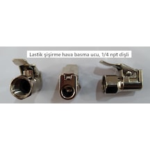 Lastik Şişirme Aletlerinin Hava Basma Ucu Mandallı 1-4 Npt Dişli