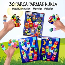 3 Set 30 Parça Tox Masal Kahramanları Meyveler ve Sebzeler Par