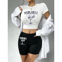 Tarzsokak % 100% Pamuk Kadın Mahsul T-shirt Y2k Pembe Bratz Mektup Baskılı Tişörtlerin O-boyun Sıkı Kıs Beyaz