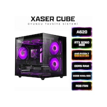 Xaser Cube X270 R7-9800X3D 16 GB 512 GB M.2 NVMe SSD 8 GB RTX5060 Free Dos Masaüstü Oyuncu Bilgisayarı