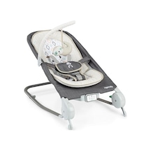 Ingenuity Happy Belly Baby Zıpzıp Koltuk Ve Salıncak, Göbek Masajı Ve Titreşim, Huzursuzluğu Yatıştırmaya Ve Rahatlatmaya Yardımcı Olur, Müzik, Pelüş Tembel Hayvan Oyuncağı, 0-6 Ay, Gri, Parker Açık Bej