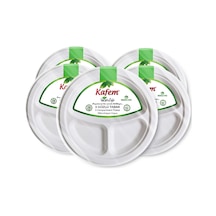 Kafem Ekolojik 3 Gözlü Karton Tabak 25 li X 5 Paket