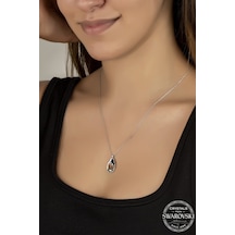 Union Swarovski Crystal Kadın Damla Gümüş Kolye (550093198)